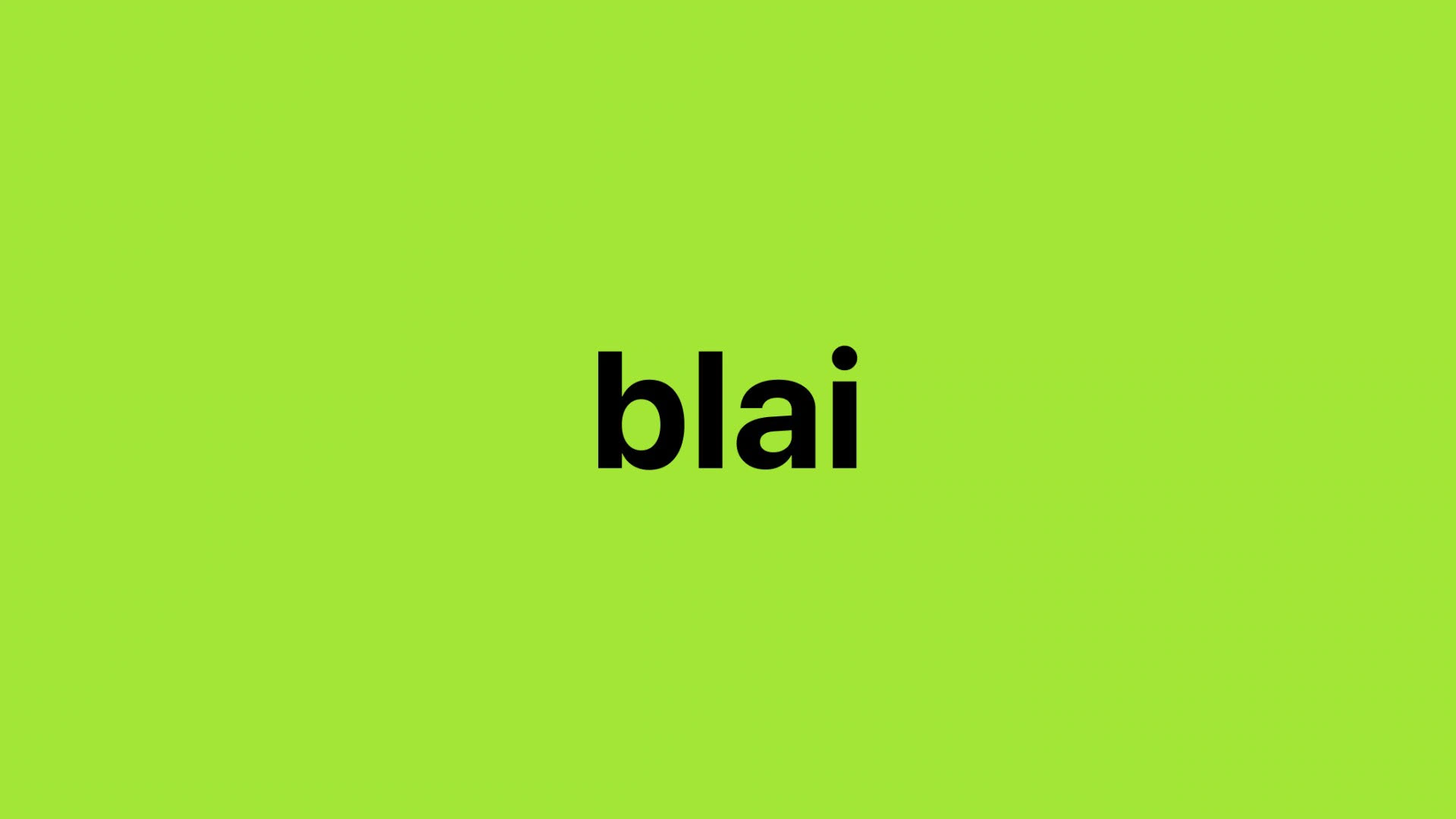 Blai — project frame 7